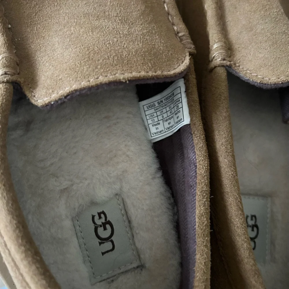 UGG Men's Alder Suede Loafer Slippers Chesnut Brown Size 10